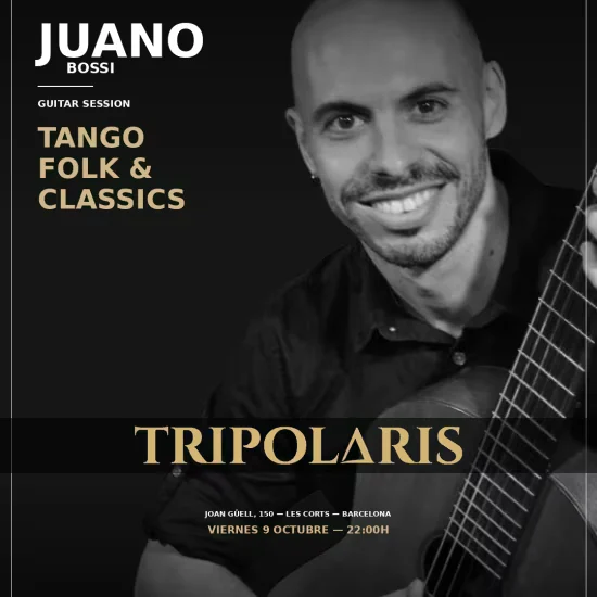 Intimate Guitar Session: Tango, Folk & Classics with Juano Bossi + Signature Cocktail