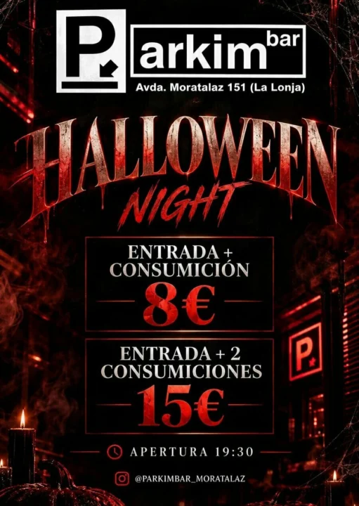 ENTRADA PARKIM BAR HALLOWEEN en parkim bar