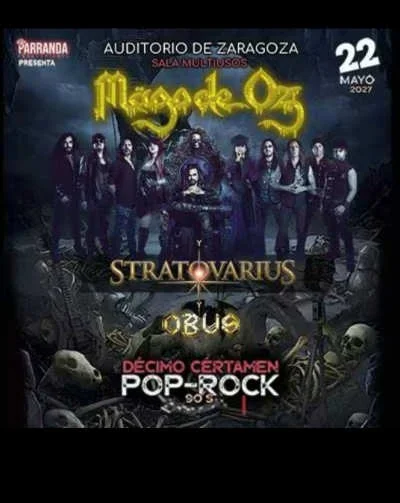 Mägo de Oz, Stratovarius, Obús – Decimo Certamen Pop-Rock