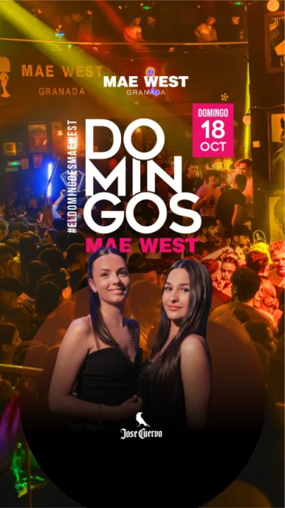 Discoteca Mae West Granada – Domingos 18 Octubre