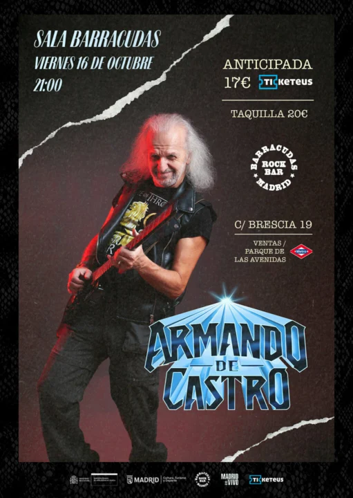 ARMANDO DE CASTRO EN BARRACUDAS ROCK BAR