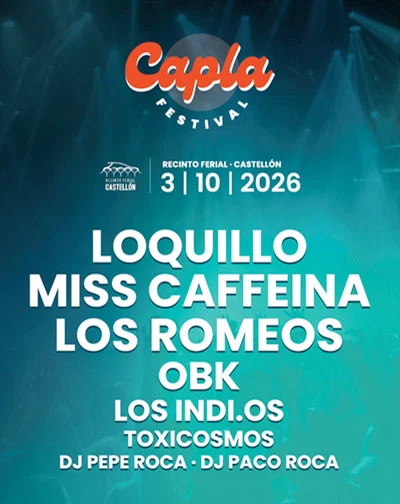 Capla Festival 2026 en Recinto de Ferias y Mercados de Castellón