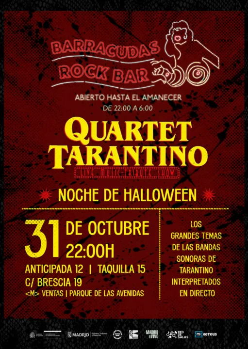 Quartet Tarantino – Noche de Halloween 2026