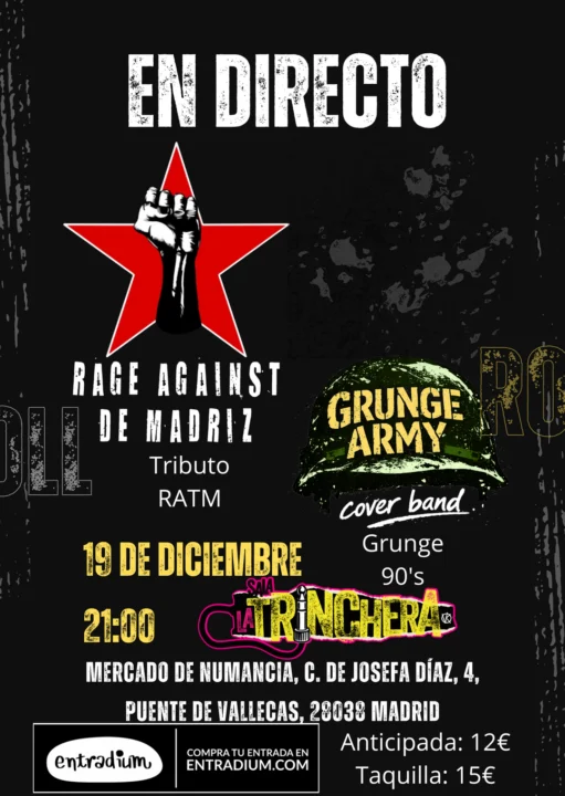 Rock 90’s con RADM y Grunge army