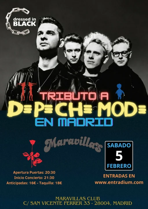 Tributo a Depeche Mode – Maravillas Club – Dressed In Black