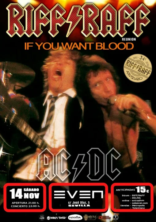 Riff Raff Reunión – If You Want Blood – 2026