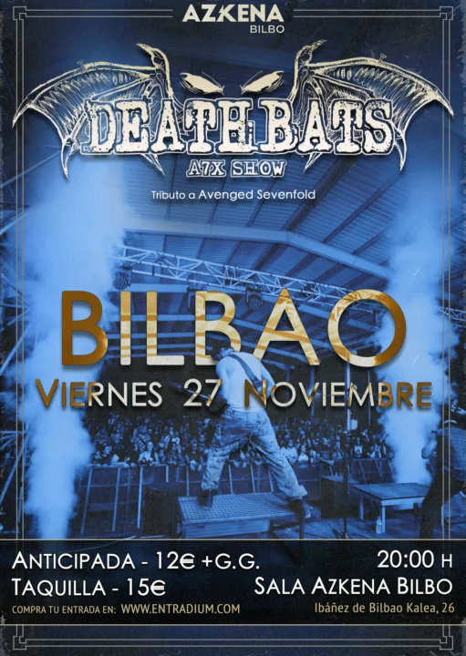 Deathbats (Tributo a Avenged Sevenfold) – Sala Azkena Bilbao