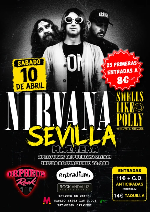 Smells Like Polly (NIRVANA) en Mairena en Sala Orpheus Rock