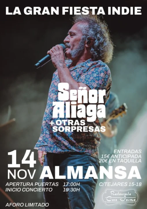 Señor Aliaga en Almansa