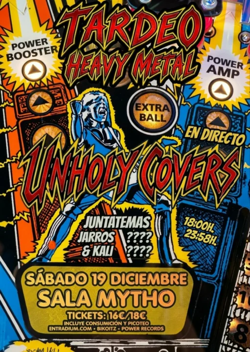 Tardeo Heavy Metal 19 Diciembre Sala Mytho