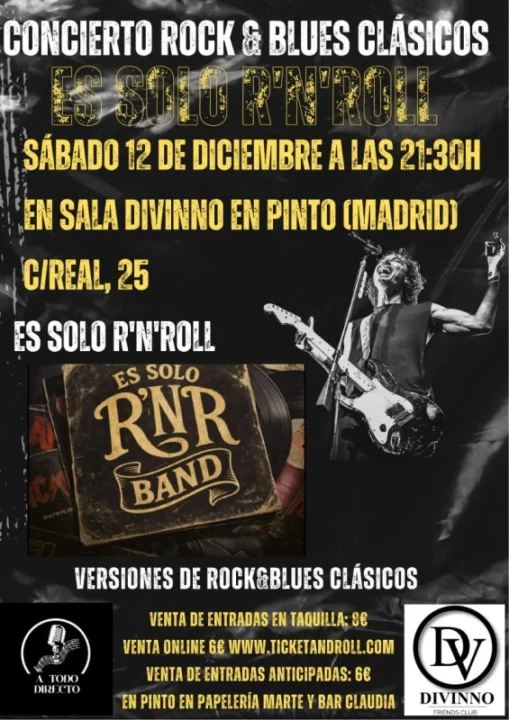 Concierto Rock&Blues. Es Solo R'n'roll Band.