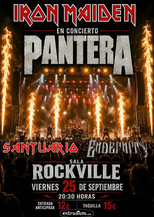 Iron Maiden + Pantera Tributos en Rockville en Sala Rockville