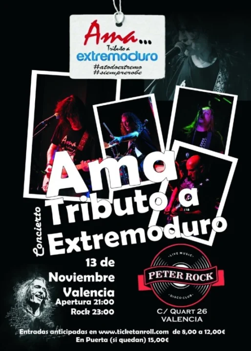 Ama Extremoduro en Valencia 13 de Noviembre Peter Rock