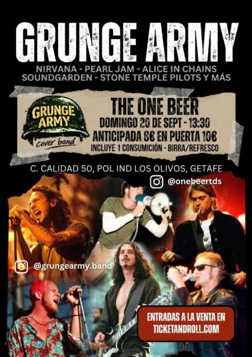 GRUNGE ARMY en The One Beer en THE ONE BEER FACTORY