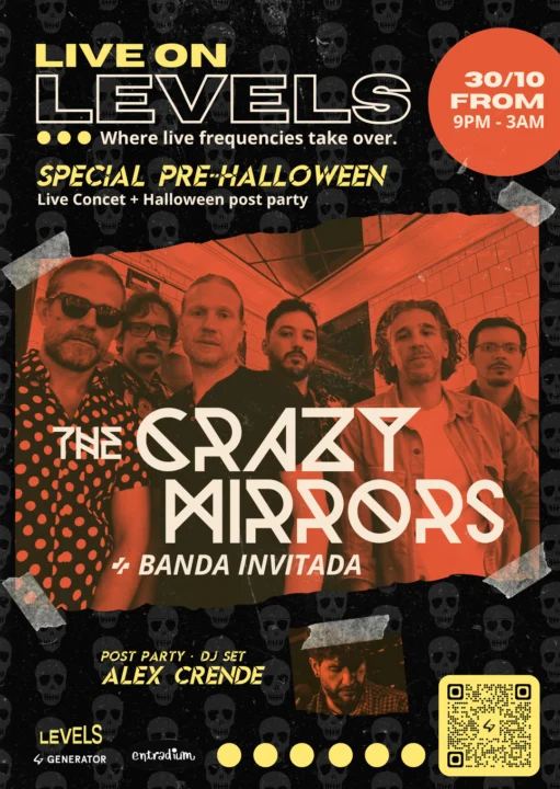 Live on Levels Pre Halloween – The Crazy Mirrors + Dj Set