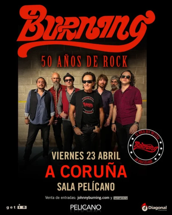 Burning en concierto