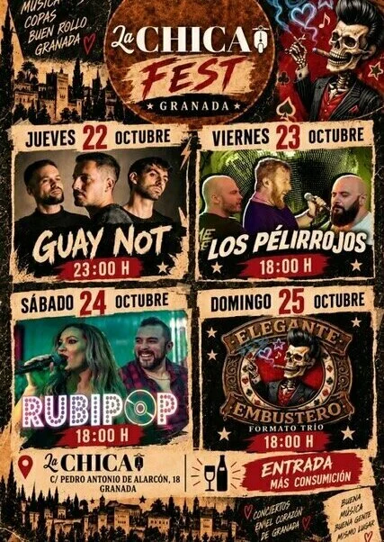 la CHICA FEST. Actuación de Rubipop