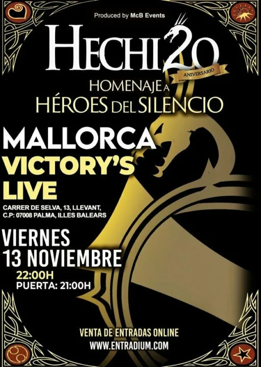 HECHIZO «Homenaje a Héroes del Silencio» en MALLORCA