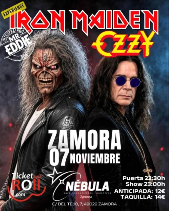 MR. EDDIE. Experience Iron Maiden + Ozzy Osbourne