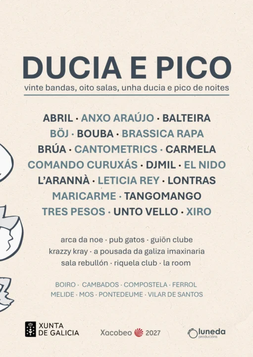 Concerto de LETICIA REY na sala Guión Clube _Ciclo Ducia e Pico