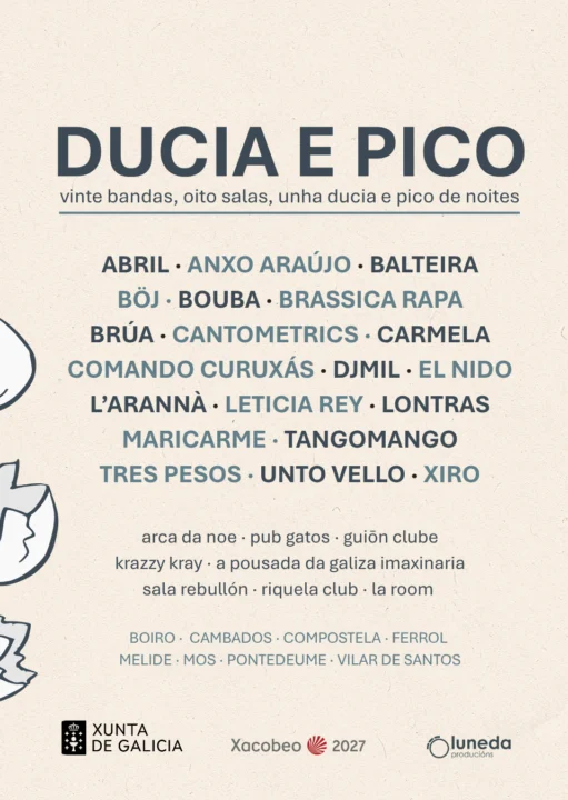 Concerto de TRES PESOS na sala Guión Clube _Ciclo Ducia e Pico