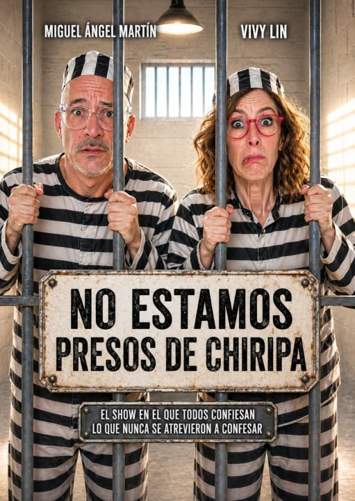 NO ESTAMOS PRESOS DE CHIRIPA – Miguel Ángel Martín y Vivy Lin- Sábado 28 Noviembre (20:30 h) Público Adulto