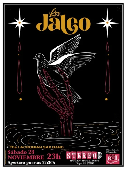Los Jaleo + The lacronian Sax Band en Stereo Rock & Roll Bar