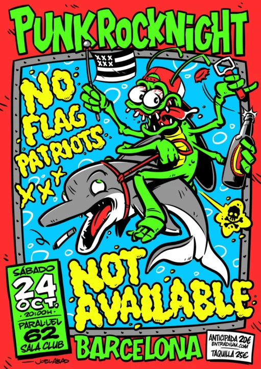 Not Available + No Flag Patriots – Punk Rock Night