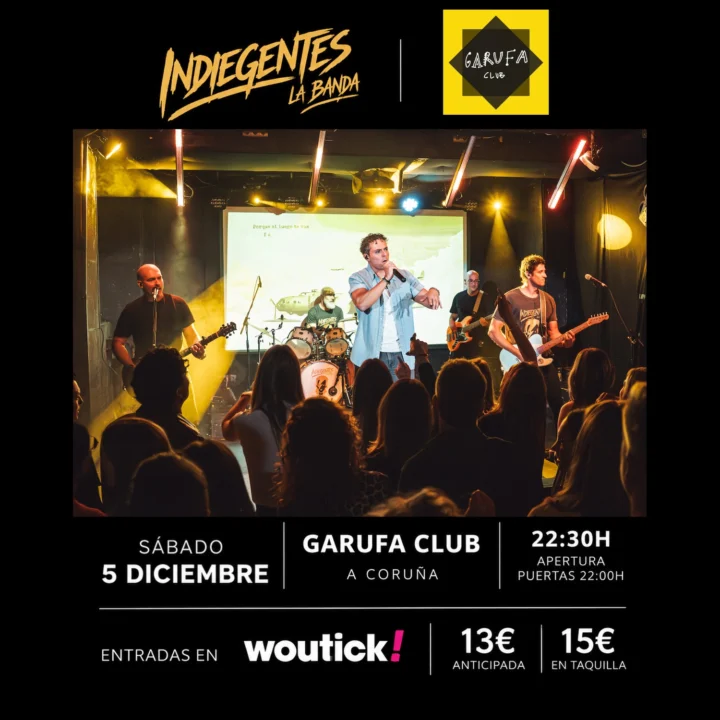 Indiegentes en Garufa Club 5 de diciembre 2026